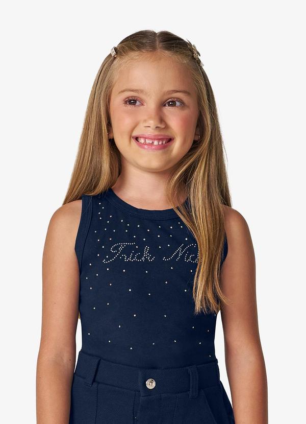 Trick Nick - Regata Feminina em Cotton Leve Azul