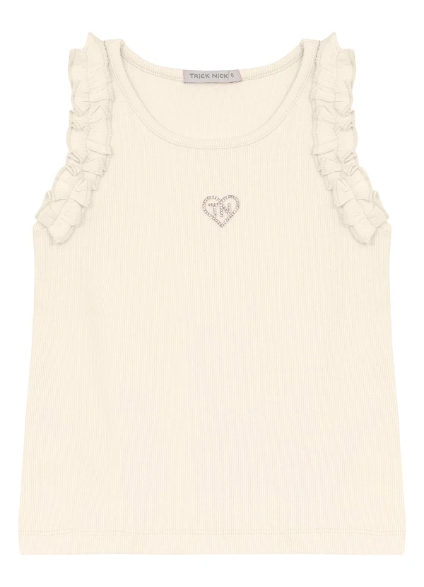 Trick Nick - Regata Infantil Feminina em Ribana 2x1 Bege