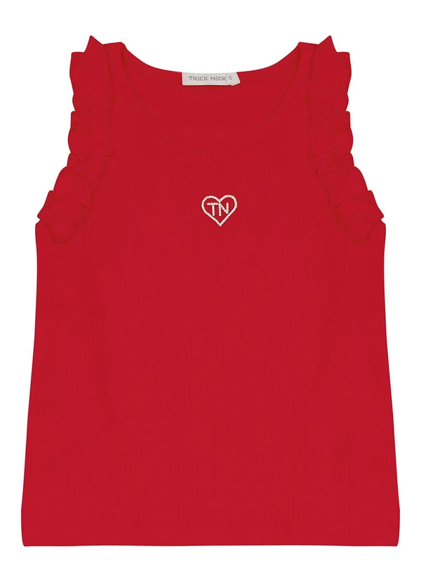 Trick Nick - Regata Infantil Feminina em Ribana 2x1 Vermelho