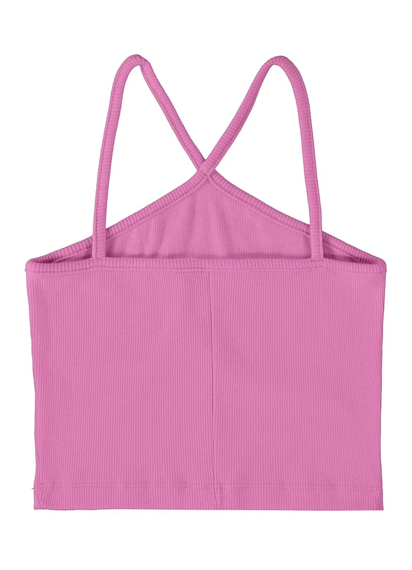 Gloss - Top Cropped Básico Infantil Rosa 6