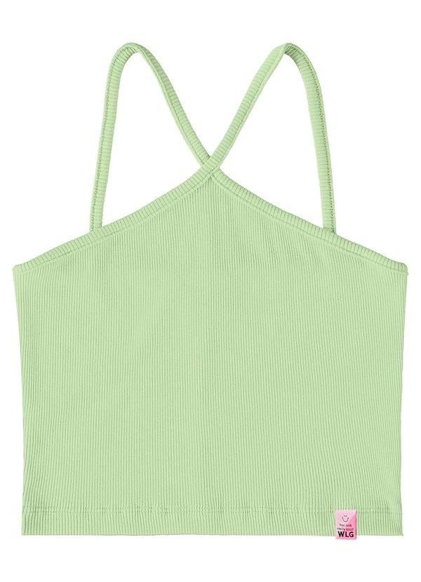Gloss - Top Cropped Básico Infantil Verde