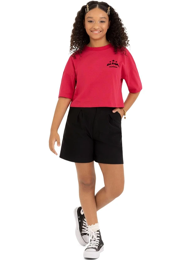 Malwee Kids - Blusa Box Los Angeles Teen Rosa Escuro 2