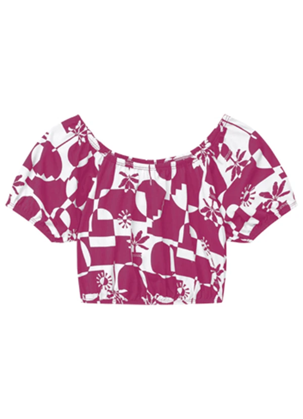 Amora - Blusa Box Teen Menina Rosa