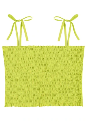 Amora - Blusa Boxy Menina Amarela - AMORA