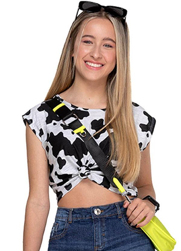 Amora - Blusa Boxy Menina Cinza 1