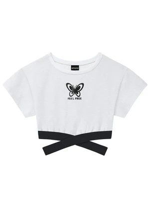 Amora - Blusa Boxy Teen Menina Cinza - AMORA