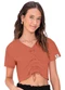 Amora - Blusa Boxy Teen Menina Laranja - variação: Laranja