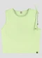 Based. - Blusa Canelado Relevo com Amarração Verde - variação: Verde