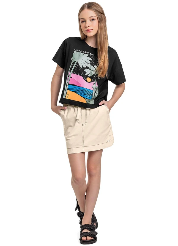 Gloss - Blusa com Strass Juvenil Preto 2