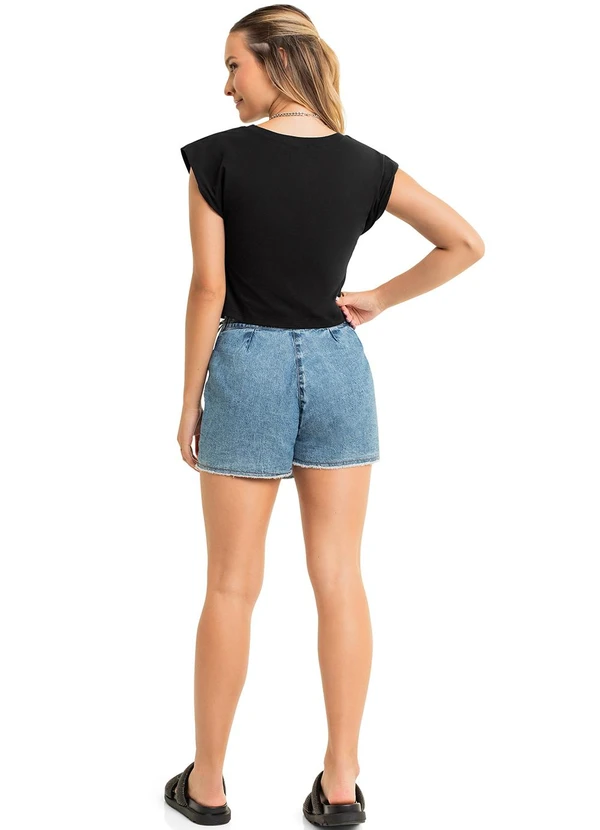Gloss - Blusa Corset Juvenil para Menina Preto 4