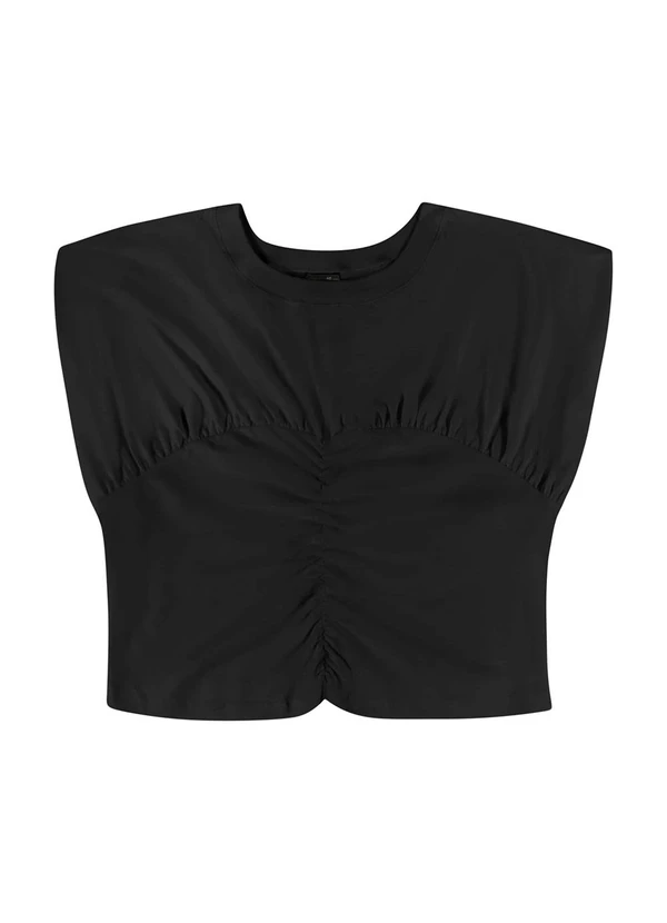 Gloss - Blusa Corset Juvenil para Menina Preto 5