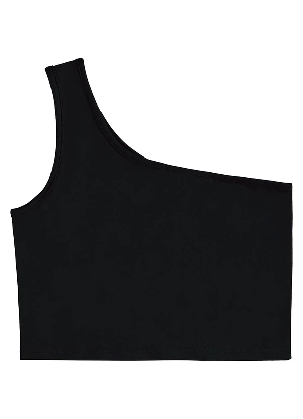 Malwee Kids - Blusa Cropped Assimétrica Teen Preto 1