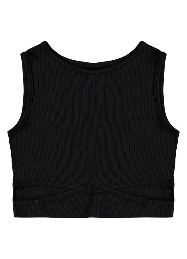Malwee Kids - Blusa Cropped Cut Out Teen Preto 3