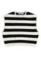 Malwee Kids - Blusa Cropped em Tricot Listrado Teen Off White - variação: Off White