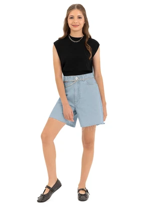 Malwee Kids - Blusa Cropped em Tricot Teen Preto - MALWEE KIDS