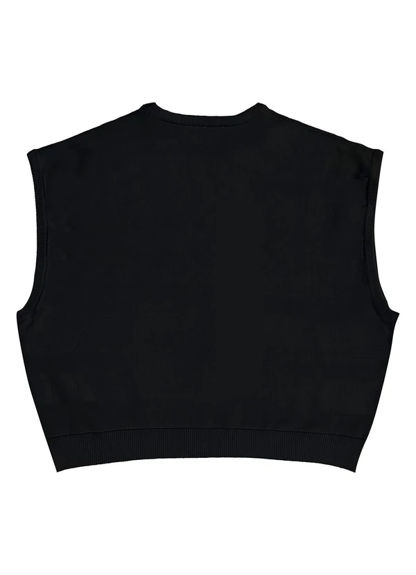 Malwee Kids - Blusa Cropped em Tricot Teen Preto 4