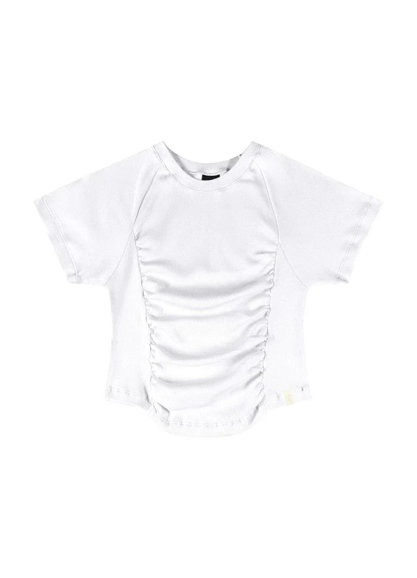 Gloss - Blusa Cropped Juvenil Branco