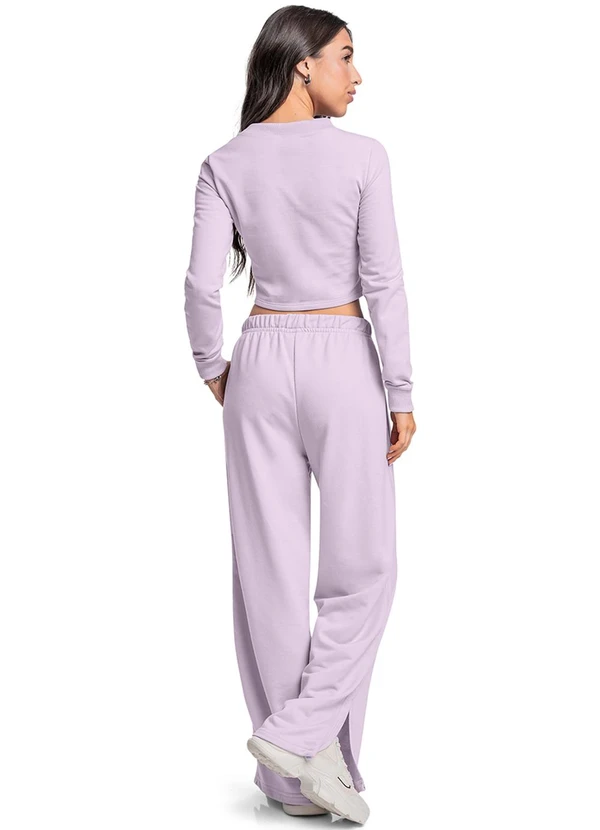 Gloss - Blusa Cropped Juvenil em Molecotton Roxo 4