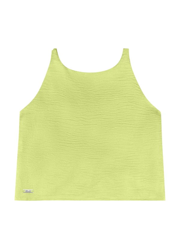 Gloss - Blusa Cropped Juvenil em Tecido Verde 5