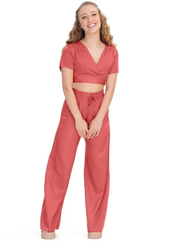 Minty - Blusa Cropped Juvenil em Viscopoly Laranja 6