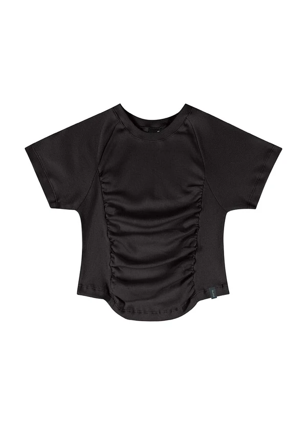 Gloss - Blusa Cropped Juvenil Preto 5