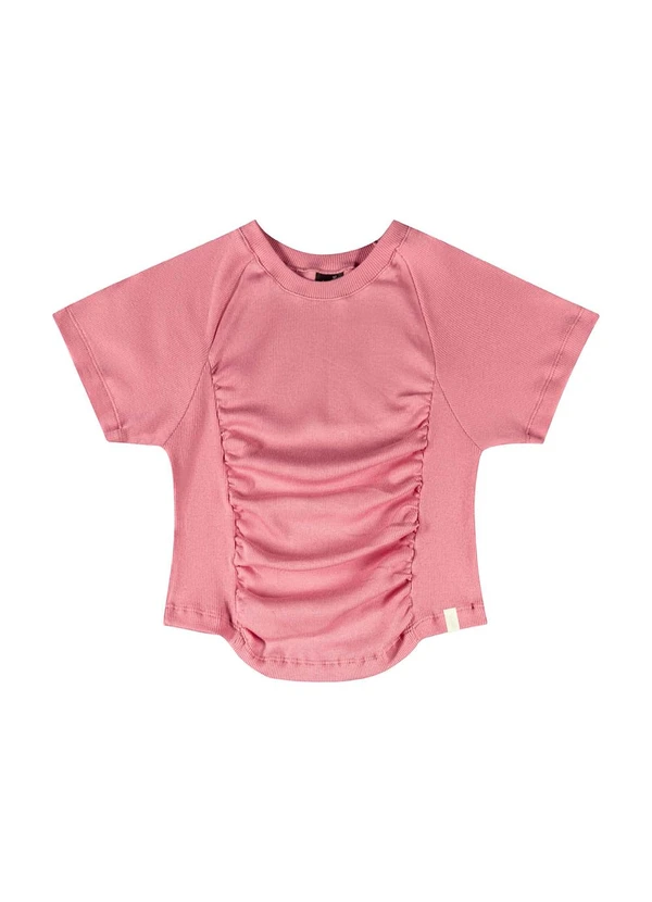 Gloss - Blusa Cropped Juvenil Rosa