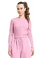 Gloss - Blusa Cropped Ribana Canelada Juvenil Marrom - variação:  