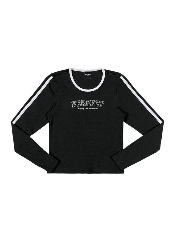 Rezzato - Blusa Detalhe Lateral Feminino Preto