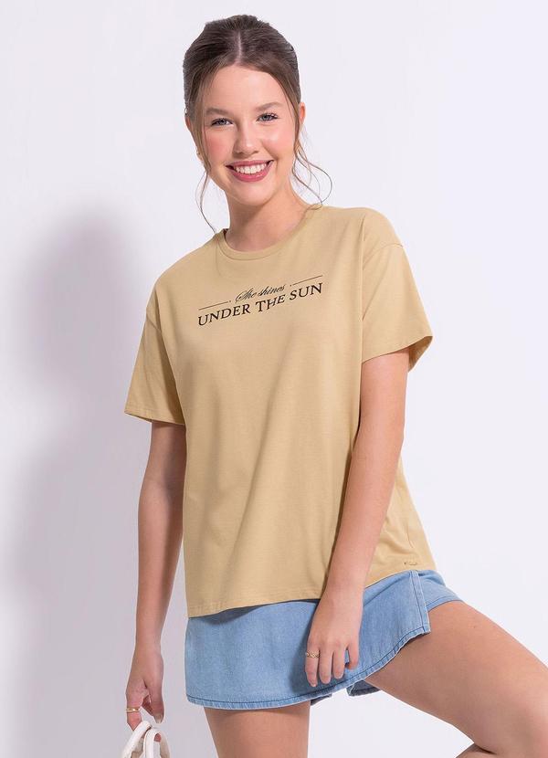 Cativa Teen - Blusa em Algodão Bege 3