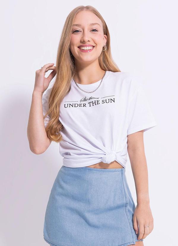 Cativa Teen - Blusa em Algodão Branco 1