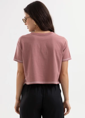 Cativa You - Blusa em Algodão com Estampa Roxo - CATIVA YOU