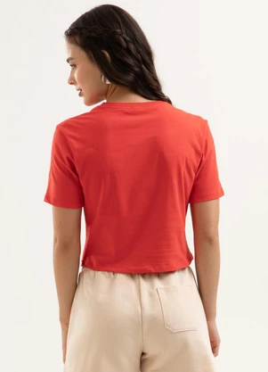 Cativa You - Blusa em Algodão com Estampa Vermelho - CATIVA YOU