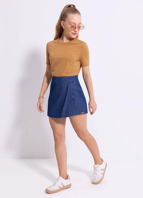 Cativa Teen - Blusa em Algodão Marrom 5