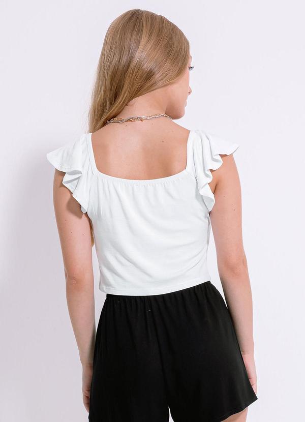 Cativa Teen - Blusa em Viscose Branco 2