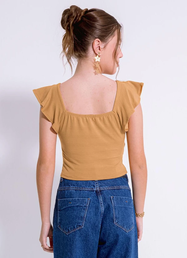 Cativa Teen - Blusa em Viscose Marrom 2
