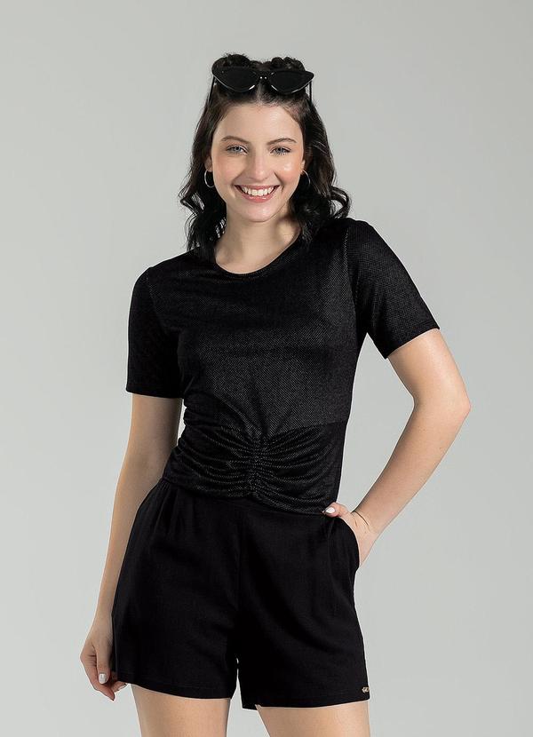 Cativa Teen - Blusa em Viscose Preto