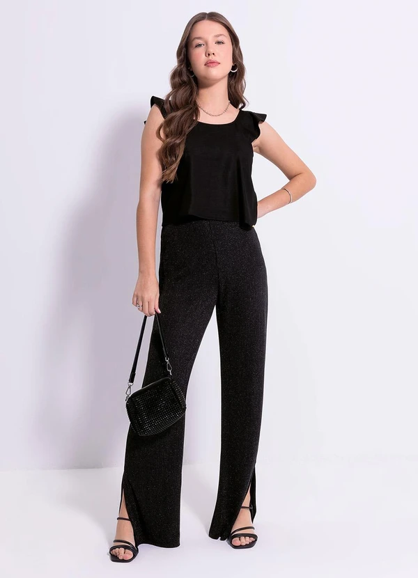 Cativa Teen - Blusa em Viscose  Preto 3