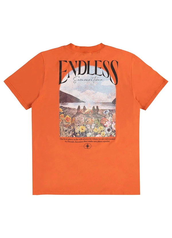 Malwee Kids - Blusa Endless Summertime Malha Teen Laranja 2
