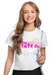 Gloss - Blusa Estampada Juvenil Rosa - variação: Branco