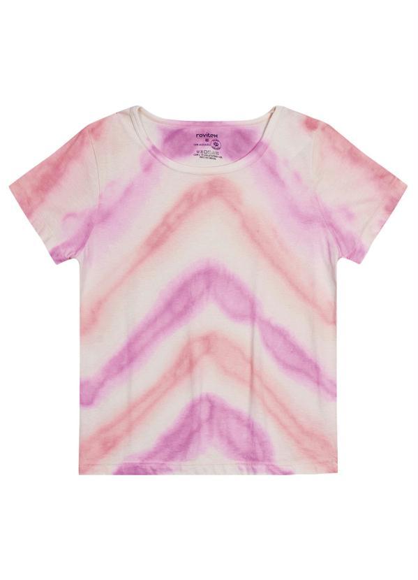 Rovitex Teen - Blusa Menina Juvenil Tie Dye Rosa 4