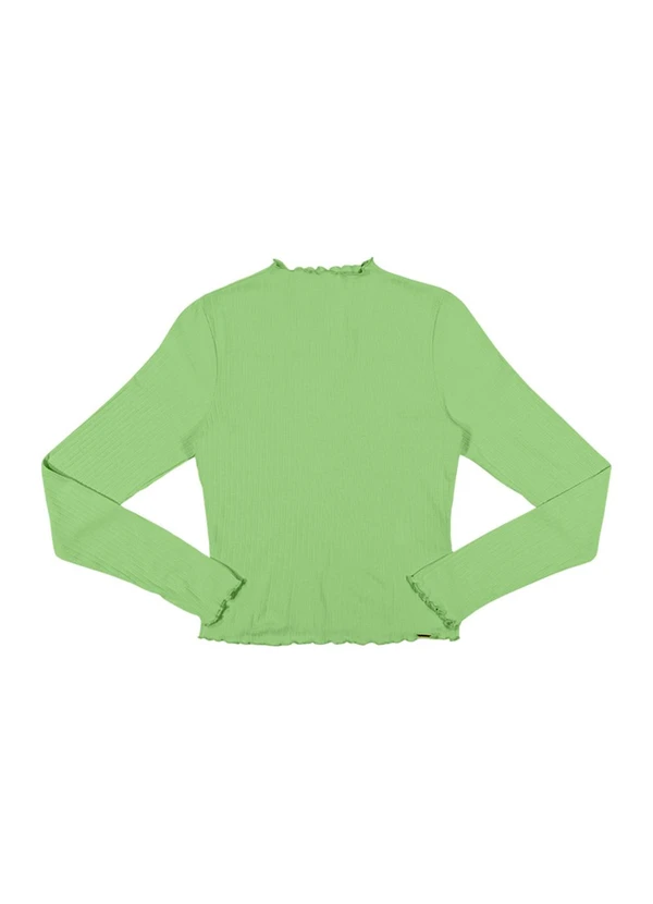 Outlet - Blusa Gola Alta Justa Feminino Verde