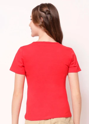 Torra - Blusa Juvenil Algodão Minnie Vermelho - TORRA