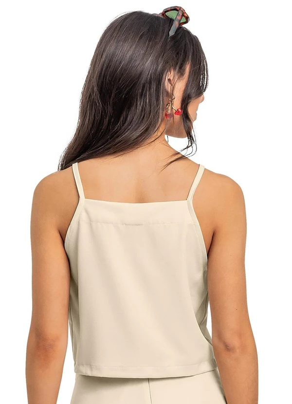 Gloss - Blusa Juvenil com Alças Bege 2