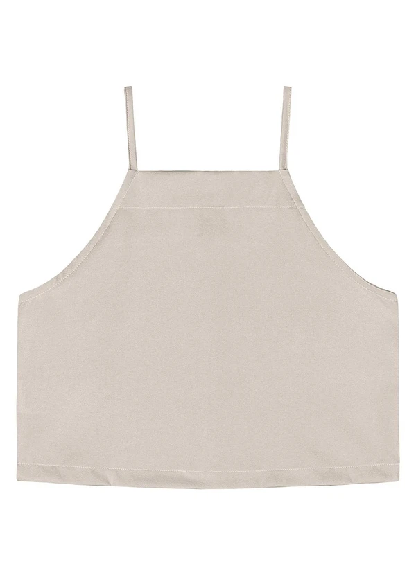 Gloss - Blusa Juvenil com Alças Bege 4