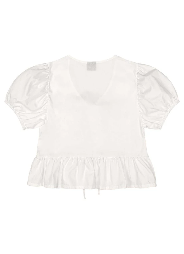 Gloss - Blusa Juvenil com Laços Bege 5