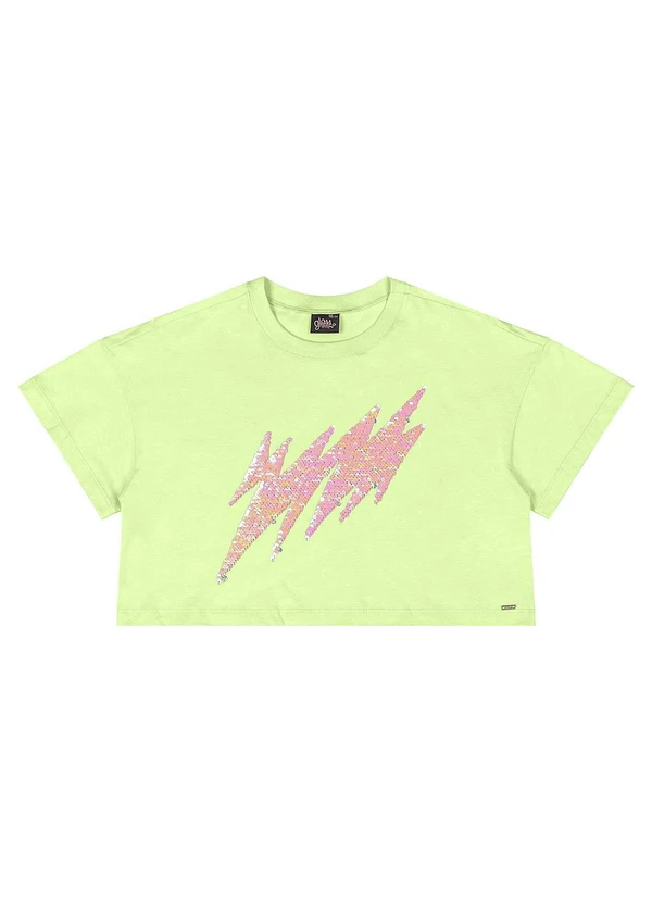 Gloss - Blusa Juvenil com Paetê Verde 3