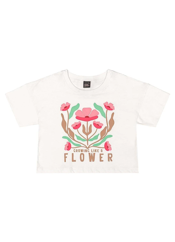 Gloss - Blusa Juvenil com Puff Bege 4