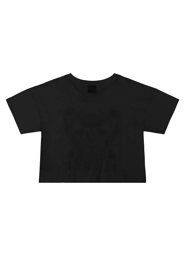 Gloss - Blusa Juvenil com Puff Preto 4