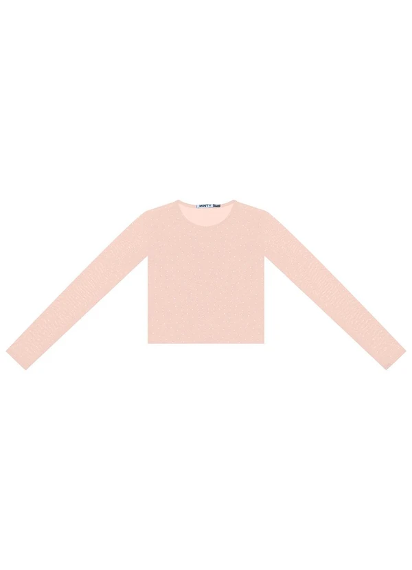 Minty - Blusa Juvenil com Sobreposição Rosa