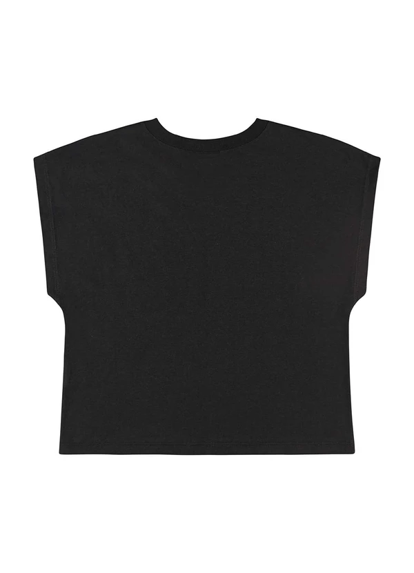 Gloss - Blusa Juvenil com Strass para Menina Preto 4